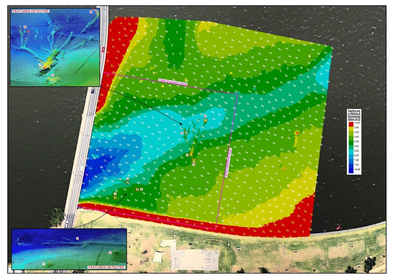 High Res images from the survey conducted on Lake